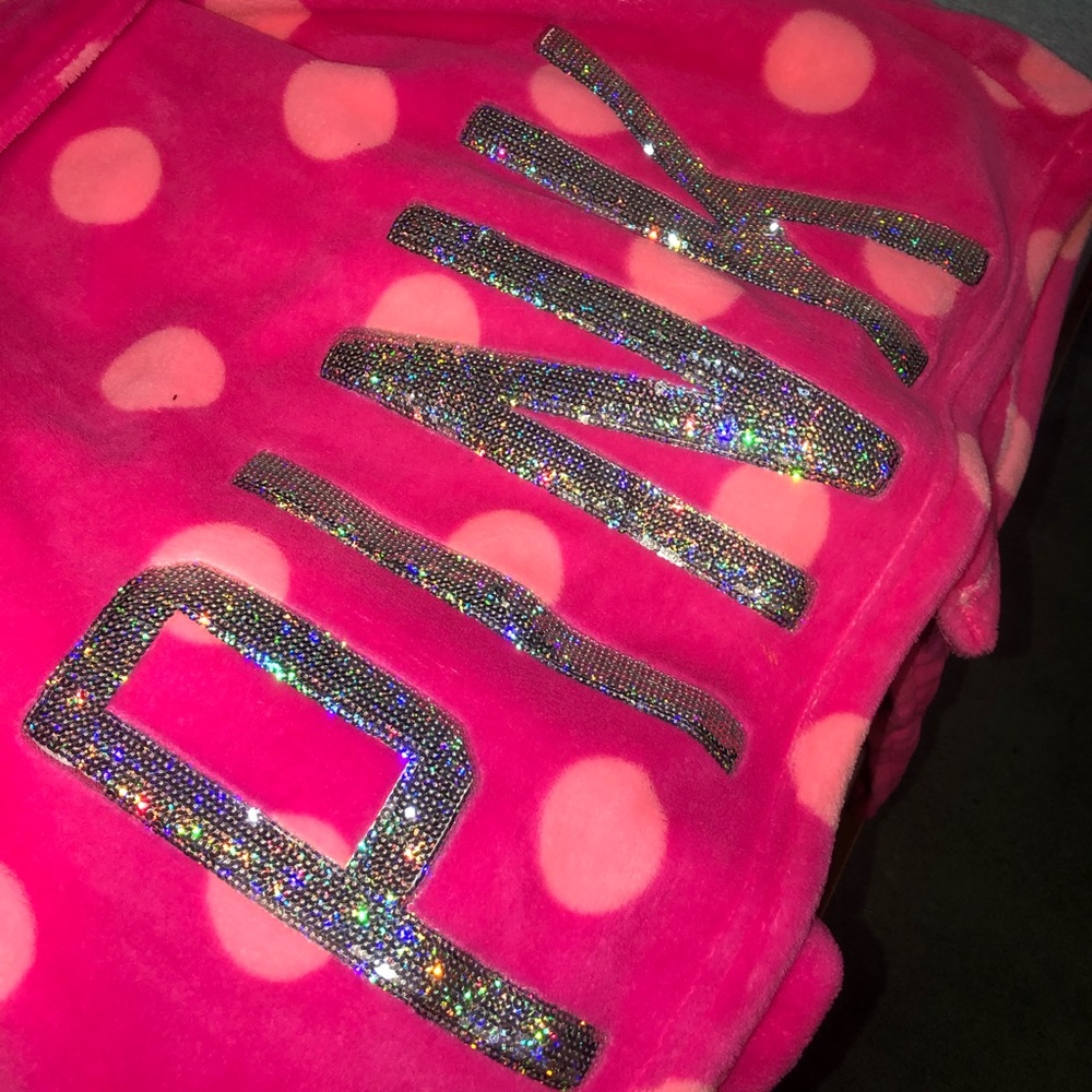 PINK Polka Dot Bathrobe